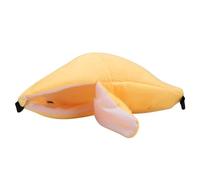 Greensen Hanging Pet Bed Terciopelo en Forma de Plátano para Hámsters Suave Lavable Nido Portátil para Mascotas Columpio Casa de Juego (Yellow)