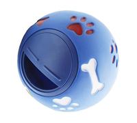 Greensen Hueso de Juguete para Mascotas con Apertura Ajustable, Pelota de Rompecabezas para Perros con Diseño de Hueso y Patita en Colores Brillantes, Alimentador Lento (M 11 cm/4,3 Pulgadas de
