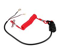 Greensen Interruptor de Matar Fuera de Borda Interruptor de del Motor del Motor para la Cortacésped del Césped de la Motocicleta ATV con 70 Cm Tether 12V DC Impermeable