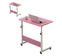 Greensen Lacable C Tabel Elegante Cama del Escritorio de Cama de Bedtop Marco de Metal Sostenible 60 X 40 Cm, Escritorio Versátil para Banco de Dormitorio, Diseño de Ahorro de Espacio (Pink)