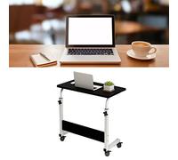 Greensen Lacable C Tabel Elegante Cama del Escritorio de Cama de Bedtop Marco de Metal Sostenible 60 X 40 Cm, Escritorio Versátil para Banco de Dormitorio, Diseño de Ahorro de Espacio (Black)