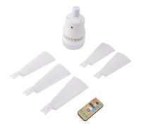 Greensen Lámpara de Ventilador de Techo con Control Remoto, Ventilador de Techo Moderno con Luz LED Regulable, Temporizador 1/2/4 Horas, Compatible con Bombillas E26, Ideal para Dormitorio y Salón