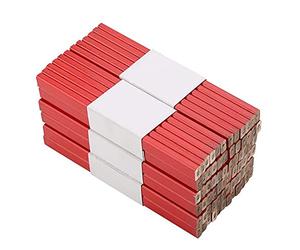 Greensen Lápiz de Carpintero Profesional, 175 mm, Juego de 72 Lápices Medianos para Marcar Materiales de Construcción de Madera