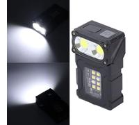 Greensen Linterna COB Recargable con Base Magnética y Rotación 360°, Luz LED de Alta Potencia para Reparación y Tareas Técnicas, Carga USB, Excelente Reproducción de Colores