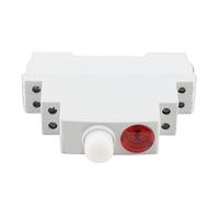 Greensen Luz Indicadora para Riel DIN, Lámpara de Señal LED 230V AC DC 6A 2A con Montaje en Riel DIN para Sistemas de Control eléctrico.
