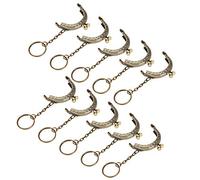 Greensen Marco de Cartera de Metal Retro 10pcs Tono de Bronce de la Cadena de Bloques de Beso - Luz para Bolsas Hechas a Mano - 5 Cm de Tamaño