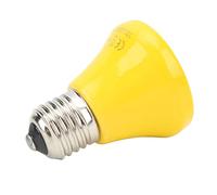 Greensen Mini Lámpara Calefactora por Infrarrojos para Reptiles, Lámpara Calefactora de Cerámica para Calentamiento Continuo Durante 24 Horas (25W Amarillo)