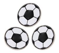 Greensen Paquete de 3 Monedas con Tapa para árbitro de Moneda de | Patrón Bicolor de Doble Cara, Espalda en Relieve para Atleta de Fútbol, tamaño de Bolsillo con Caja de Plástico, Esencial