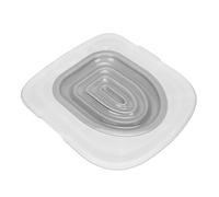 Greensen Pet Cat Trainer Universal Reusable Cat Toiling Training Manual Inglés Incluido (2 X Almohadillas) (Bandeja Blanca, 1 Soporte Interior Gris)