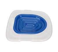 Greensen Pet Cat Trainer Universal Reusable Cat Toiling Training Manual Inglés Incluido (2 X Almohadillas) (Bandeja Blanca, 1 Soporte Interior Azul)