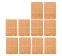 Greensen Protoboard Bakelita 10 uds., Placa de Pruebas Universal 5 × 7 cm para Electrónica, DIY y Experimentos, Ideal para Principiantes y Hobbyists