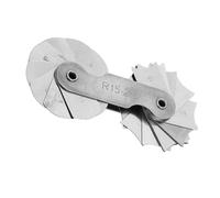 Greensen Radio de Acero Inoxidable, Herramienta de Medición de Precisión con Hojas Claramente Marcadas y Amplio Rango de Medición para Maquinistas y Fabricantes de Herramientas Troqueles (R15-25MM)