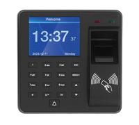 Greensen Reloj de Tiempo, Relojes de Tiempo para Empleados Pequeñas Empresas con Reconocimiento de Huella Digital Contraseña Tarjeta de Identificación Máquina de Asistencia Autónoma