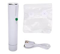 Greensen Selladora Al Vacío, Selladora de Alimentos Portátil e Inalámbrica con Potencia de Succión de 65kPa, 10 Bolsas Reutilizables, para Preparación de Comidas, Sobras, Carne, Queso,