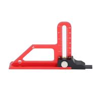 Greensen Sierra de Mesa Calibrador de Calibrador de Profundidad Herramienta de Carpintería 0-60mm Escalas Métricas e Imperiales con Aleación de Aluminio para Sierra de Mesa