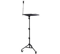 Greensen Soporte de Trípode para Portátil, Altura Ajustable de 28 a 51.2 Pulgadas, Soporte de Portátil con Ruedas Giratorias Silenciosas, Freno, Cuello de Ganso de 360 Grados