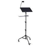 Greensen Soporte para Ajustable, Altura 71-130cm con Bandeja Inclinable 180 Grados y Soporte para Teléfono de Cuello de Ganso, para, Computadora Portátil, Tableta,