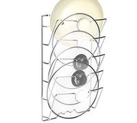 Greensen Soporte para Tapa de Ollas de Pared, Organizador de Cocina con 5 Compartimentos para Sartenes