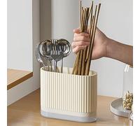 Greensen Soporte para Utensilios de Cocina con 2 Compartimentos, Organizador para Mostrador