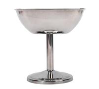 Greensen Taza de Postre de Metal, Taza de Helado con Patas de Acero Inoxidable, Base Estable con Acabado Liso para Helado, Pudín, Yogur, Ensalada de Frutas, para Fiestas, Cenas Familiares, té de la