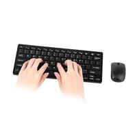 Greensen Teclado Inalámbrico y Conjunto de Mouse, Teclado y Mouse USB Inalámbrico de 2.4GHz con Cubierta Protección Adaptadora del Receptor USB para la Computadora Portátil Computadora Portátil