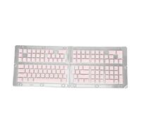 Greensen Teclados Teclas Pudding Them, 129 Teclas con Moldeo por Inyección de Dos Colores, Teclas de Teclado DIY PBT de OEM para la Mayoría de los Teclados Mecánicos (luz roja)
