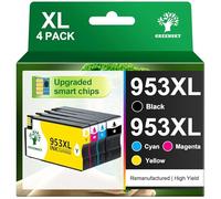GREENSKY 953XL 953 XL Remanufacturado para HP 953XL Pack para HP OfficeJet Pro 7720 7740 8710 8715 8720 8210 7730 8730 (Negro Cian Magenta Amarillo, Alta Capacidad)