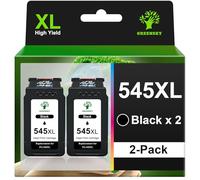 GREENSKY PG 545 XL Negro Cartuchos de Tinta Remanufacturado para Canon 545 Cartuchos de Impresora para Canon PIXMA TS3350 TS3450 TS3150 MG2950 TS3452 TR4650 TS3351 TR4551 TR4651 MX495 (2 Negros)