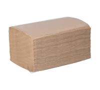 Greensource | Servilleta 21x17 cm de 2 capas, plegado en Zig-Zag, kraft - Caja de 40 paquetes x 225 uds