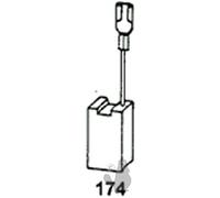 Greenstar 22405 - Escobillas de carbón para bosch 1128 2 x 6,3 x 16 x 22 mm