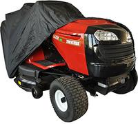 Greenstar 507859 - Funda protectora para montar cortadoras de césped tractor con descarga trasera en poliéster, negro,