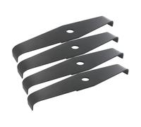 GREENSTAR - Cuchilla de 2 dientes - Especial Zonzas - Adaptable para desbrozadora - Corte de 320 mm, diámetro de 20 mm y grosor de 4 mm - Calidad superior (Paquete de 4)