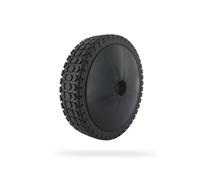 GREENSTAR - Rueda de plástico universal sobre anillo + tapacubos - Diámetro 200 mm - Anillos de reducción 8/10/12 mm