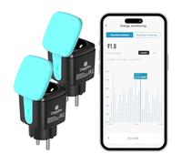 GreenSun Enchufe Inteligente WiFi Exterior Compatible con Alexa,Enchufe Inteligente Soporte Control de Voz & Remoto,Smart Plug,Tuya IP44 16A 2PC