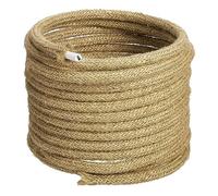 GreenSun LED Lighting 10m Cable eléctrico Cuerda, 2 Corazones marrón claro Ropa de Cable de iluminación de Cuerda Vintage Alambre de cobre recubierto Retro Trenzado Industrial Cuerda para DIY Colgante