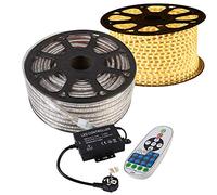 GreenSun LED Lighting Tira de luces LED SMD 5050 de 20 m, con mando a distancia de 23 teclas, 60 ledes/m, para interior y exterior, resistente al agua, IP68