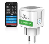 GreenSun Tasmota Enchufes WLAN inteligentes con contador de electricidad, enchufe inteligente para medir el consumo de energía, ESP8285 Google Home Assistant, Apple Home, MQTT, Domoticz, 16A, 2.4GHz
