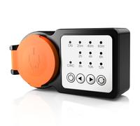 GreenSun Temporizador Exterior 24H 16A 230V IP44 Naranja Programable | Temporizador exterior 24H 16A 230V IP44 naranja. Programable, ideal para luces y riego Fácil de usar y resistente a la lluvia
