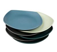 Greentainer Set de 6 Platos 18.5cm, Irrompibles de PP para BBQ, RV, Fiestas, Picnic, Camping, Ligeros, Aptos para Microondas y Lavavajillas, para Adultos