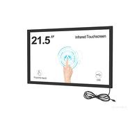 GreenTouch Marco táctil infrarrojo interactivo de 21.5 pulgadas, kits de superposición de pantalla táctil IR, bisel de panel de pantalla táctil IR con vidrio templado de 3 mm