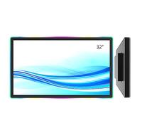 GreenTouch Monitor capacitativo de 32 pulgadas con marco LED de pantalla táctil con pantalla LCD industrial para KTV, consola de juegos