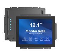 GreenTouch Pantalla táctil capacitiva de 12.1 pulgadas, 1000 nits, pantalla táctil capacitiva, marco abierto, pantalla táctil LCD, frontal IP65 e IK08-1024 x 768, color negro