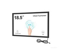 GreenTouch Pantalla táctil IR múltiple de 18.5 pulgadas, panel de pantalla táctil infrarrojo interactivo, bisel táctil IR con vidrio templado de 3 mm de grosor