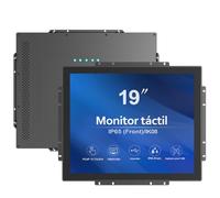 GreenTouch Pantalla táctil PCAP de 19 pulgadas y 10 puntos de marco abierto de alto brillo - Pantalla táctil industrial para exteriores -16:9 -TFT LCD