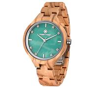 GREENTREEN Mujer Reloj de Madera: Movimiento de Cuarzo Japonés - Ligero Analógico y Cómodo para Uso Diario - Regalo con Estilo para Madre Esposa e Hija en Fechas Especiales