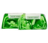 greenum REGALOS DE LA NATURALEZA Jabón en bloque, jabón natural con aroma, vegano, gel de ducha sólido, para todo tipo de piel, pastilla de jabón para rostro, cuerpo, cabello, 100 gramos (aloe vera,