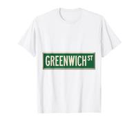 Greenwich Street NYC - Letrero de calle para hombres, mujeres y niños Camiseta