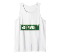 Greenwich Street NYC - Letrero de calle para hombres, mujeres y niños Camiseta sin Mangas