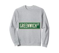 Greenwich Street NYC - Letrero de calle para hombres, mujeres y niños Sudadera