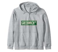 Greenwich Street NYC - Letrero de calle para hombres, mujeres y niños Sudadera con Capucha